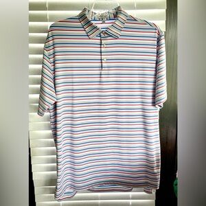 Peter Millar Golf Shirt - Belleair Country Club- Size XL - Summer Comfort Stripe